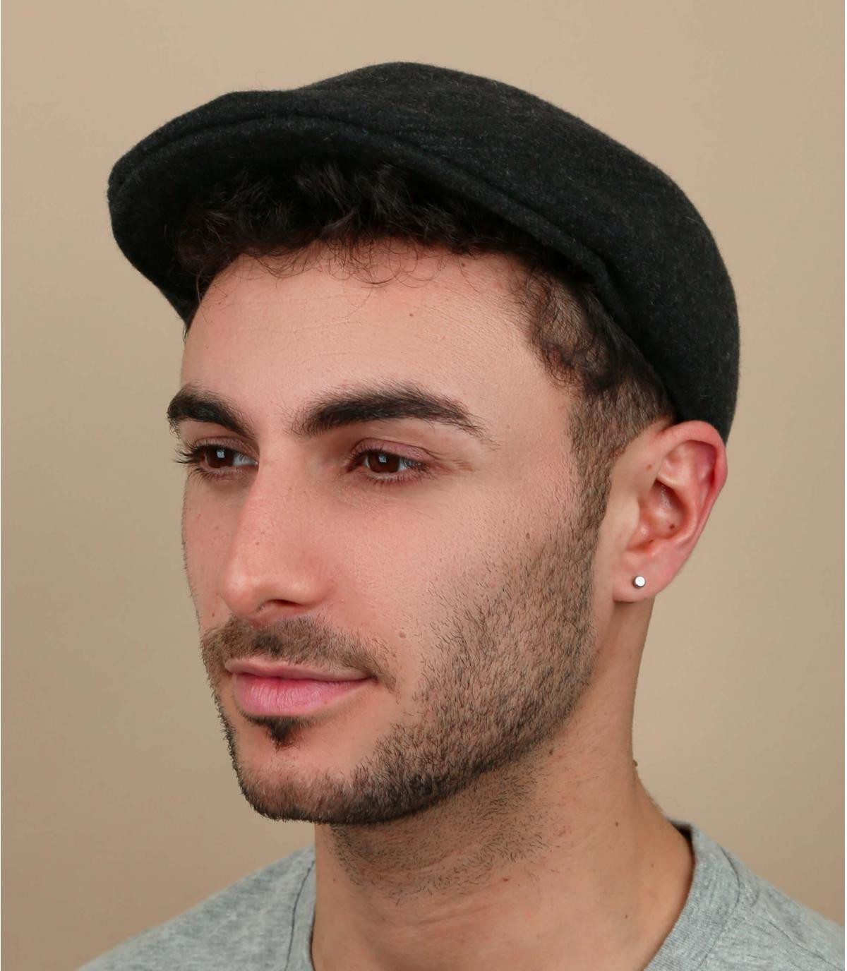 Flatcap Wolle Bertrand CNU Caban anthrazit Flatcap Wolle Bertrand CNU Caban anthrazit